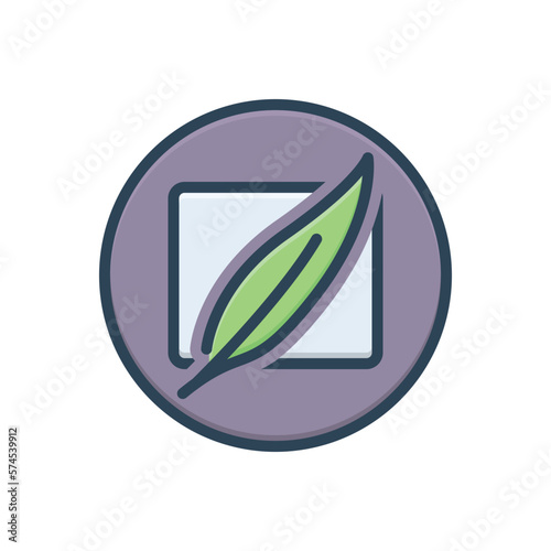 Color illustration icon for lite