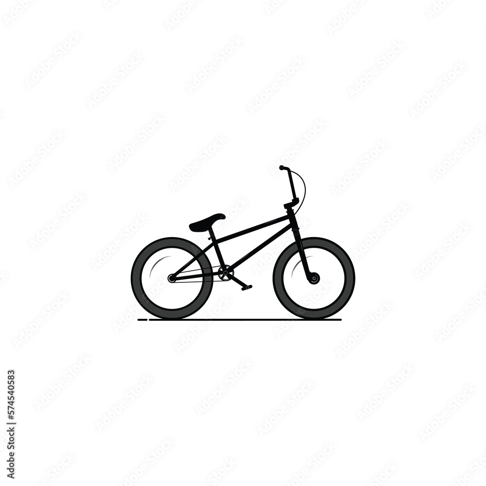 BMX bike isolated vector graphics