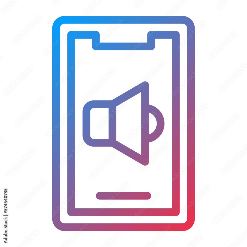 Vector Design Mobile Speaker Icon Style Vector Design Mobile Speaker Icon Style