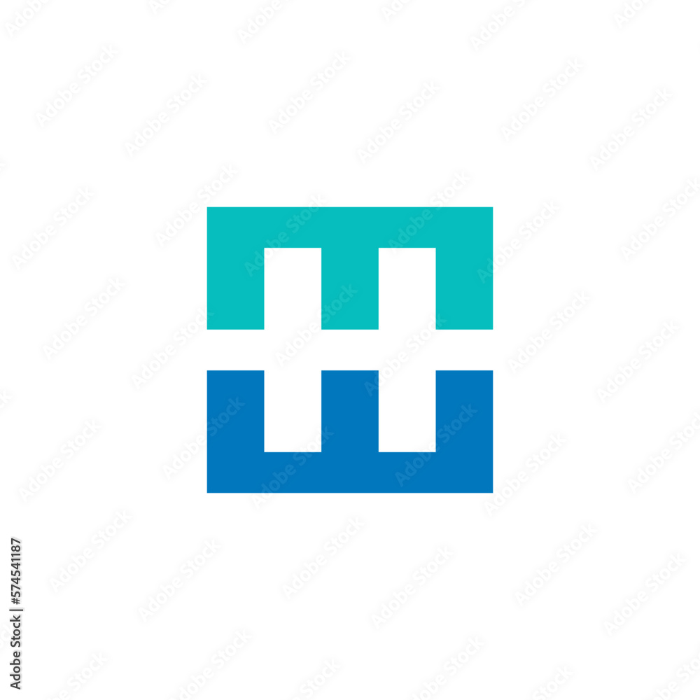 Abstract letters H, trendy initials MW logo design vector template Abstract letters H, trendy initials MW logo design vector template