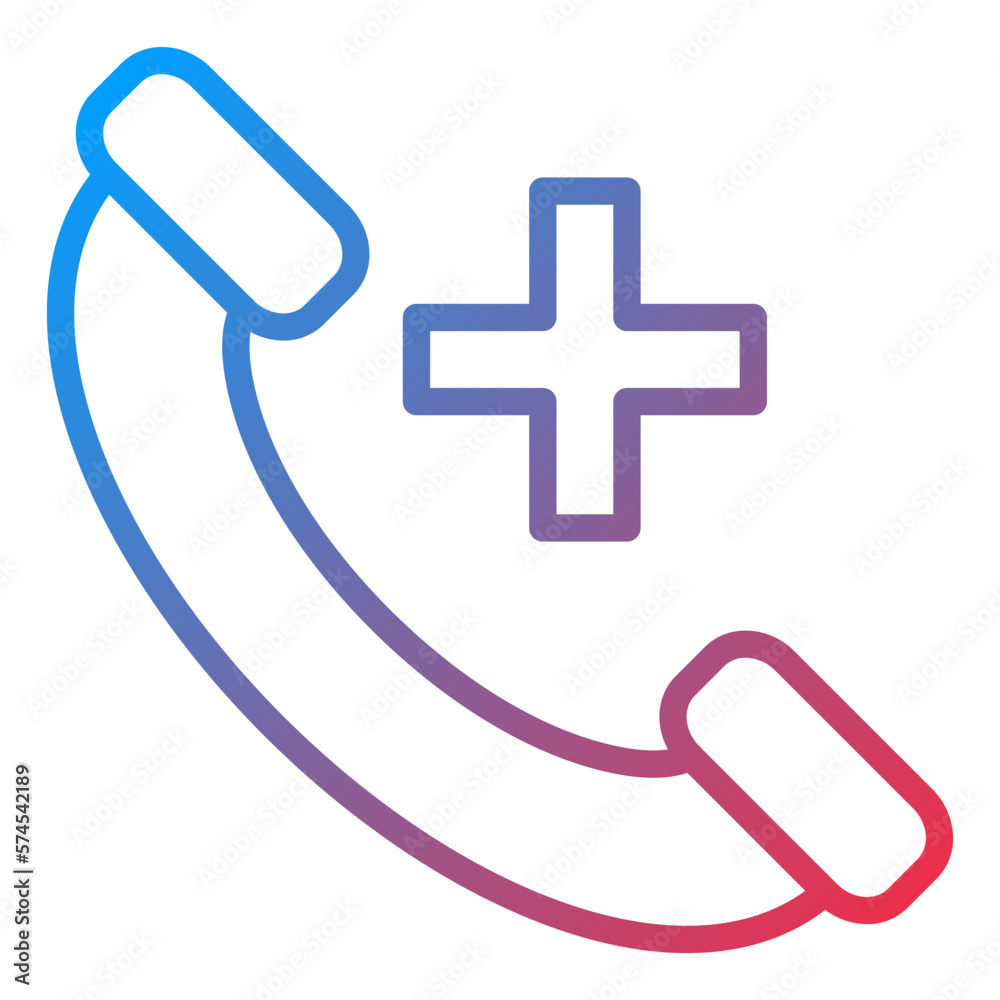 Fototapeta premium Vector Design Emergency Call Icon Style