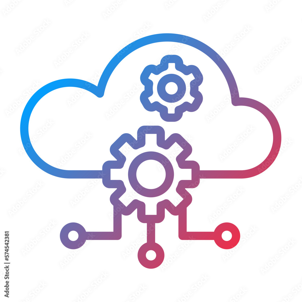Vector Design Cloud Computing Icon Style Vector Design Cloud Computing Icon Style