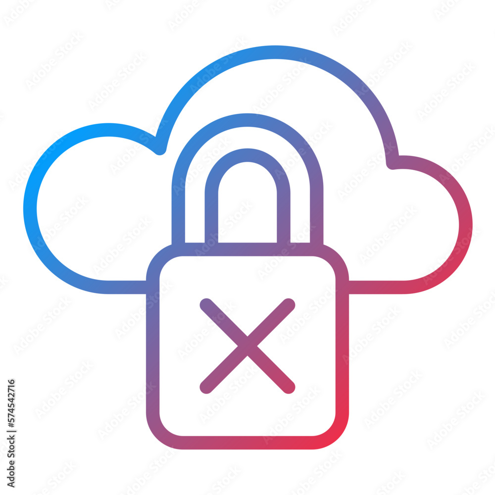 Vector Design Unsecure Icon Style Vector Design Unsecure Icon Style