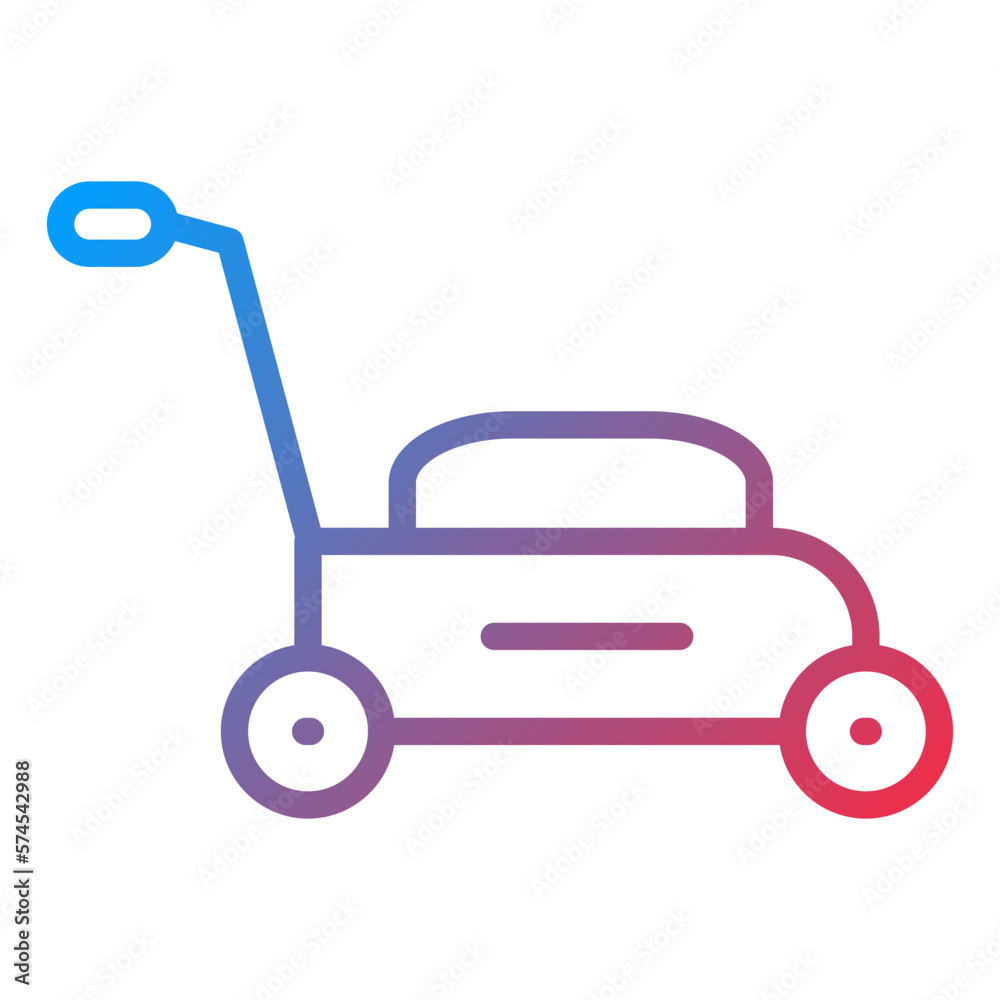 Vector Design Lawn mower Icon Style Vector Design Lawn mower Icon Style