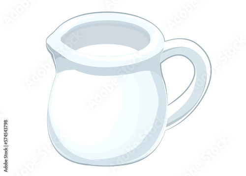 ミルクピッチャーのイラスト