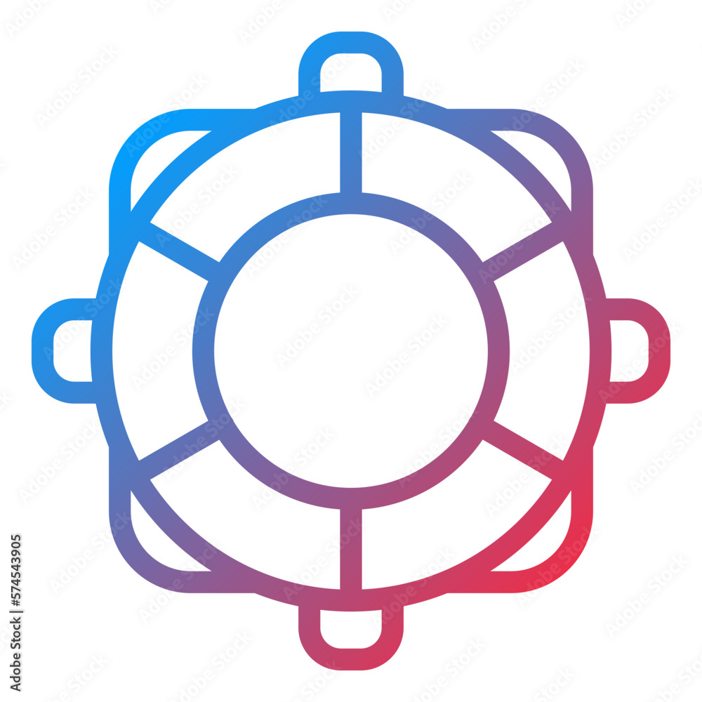 Vector Design Lifebuoy Icon Style Vector Design Lifebuoy Icon Style