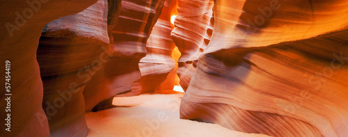View inside of famous Antelope Canyon