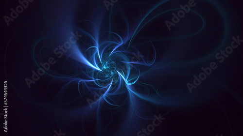 3D rendering abstract colorful fractal light background