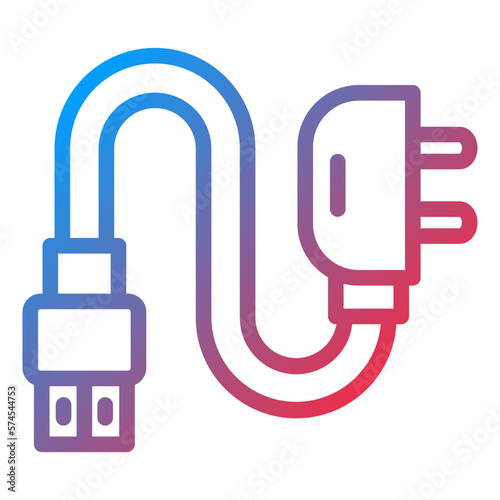 Vector Design Adapter Icon Style