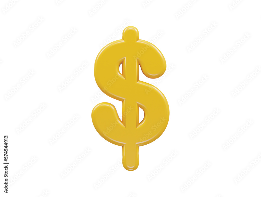 Dollar icon 3d rendering vector illustration Dollar icon 3d rendering vector illustration