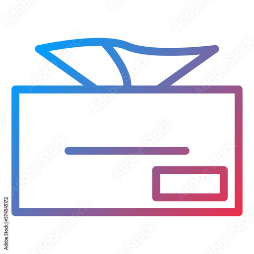 Vector Design Tissue Box Icon Style