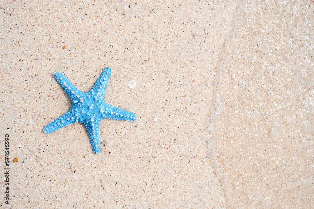 Starfish on sandy beaches and stunning blue sea waves on the Andaman Islands. Starfish on sandy beaches and stunning blue sea waves on the Andaman Islands.