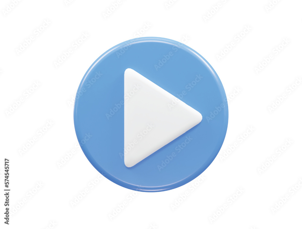 Video player icon 3d illustration vector transparent element Video player icon 3d illustration vector transparent element