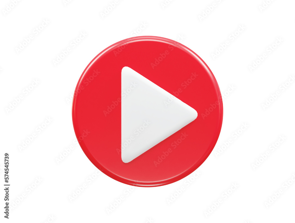 Video player icon 3d illustration vector transparent element Video player icon 3d illustration vector transparent element