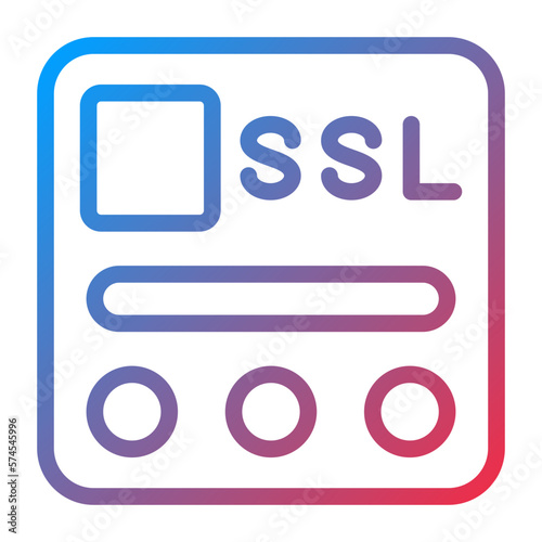 Vector Design SSL File Icon Style © designing ocean