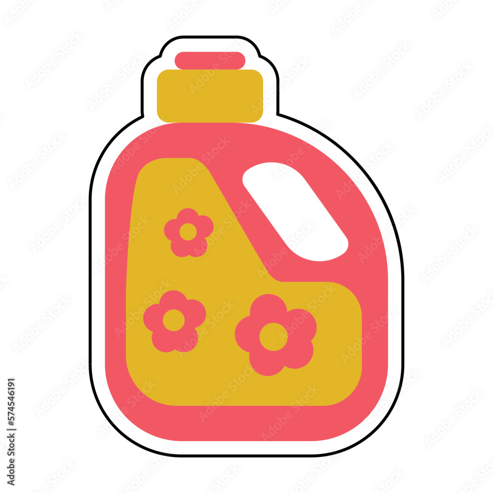 Sticker SOFTENER design vector icon Sticker SOFTENER design vector icon
