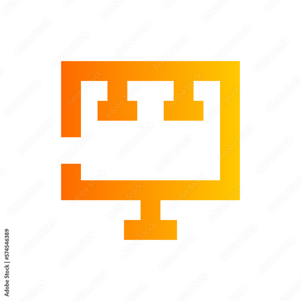 billboard gradient icon billboard gradient icon