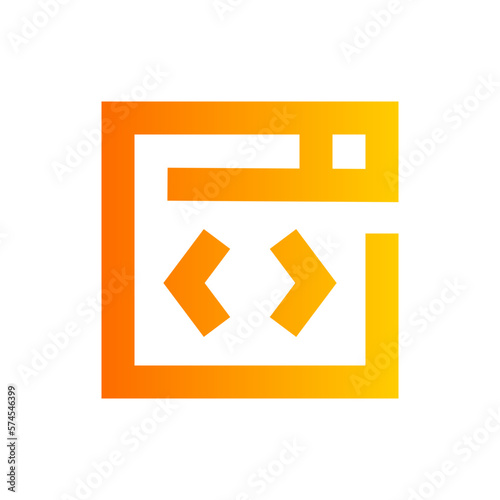 coding gradient icon