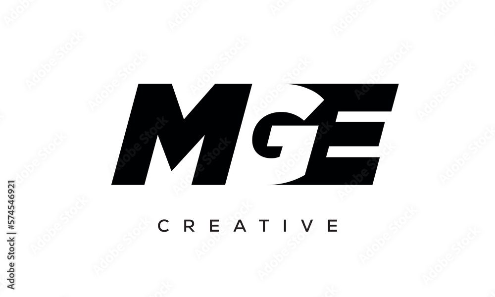 MGE letters negative space logo design. creative typography monogram vector
MGE letters negative space logo design. creative typography monogram vector