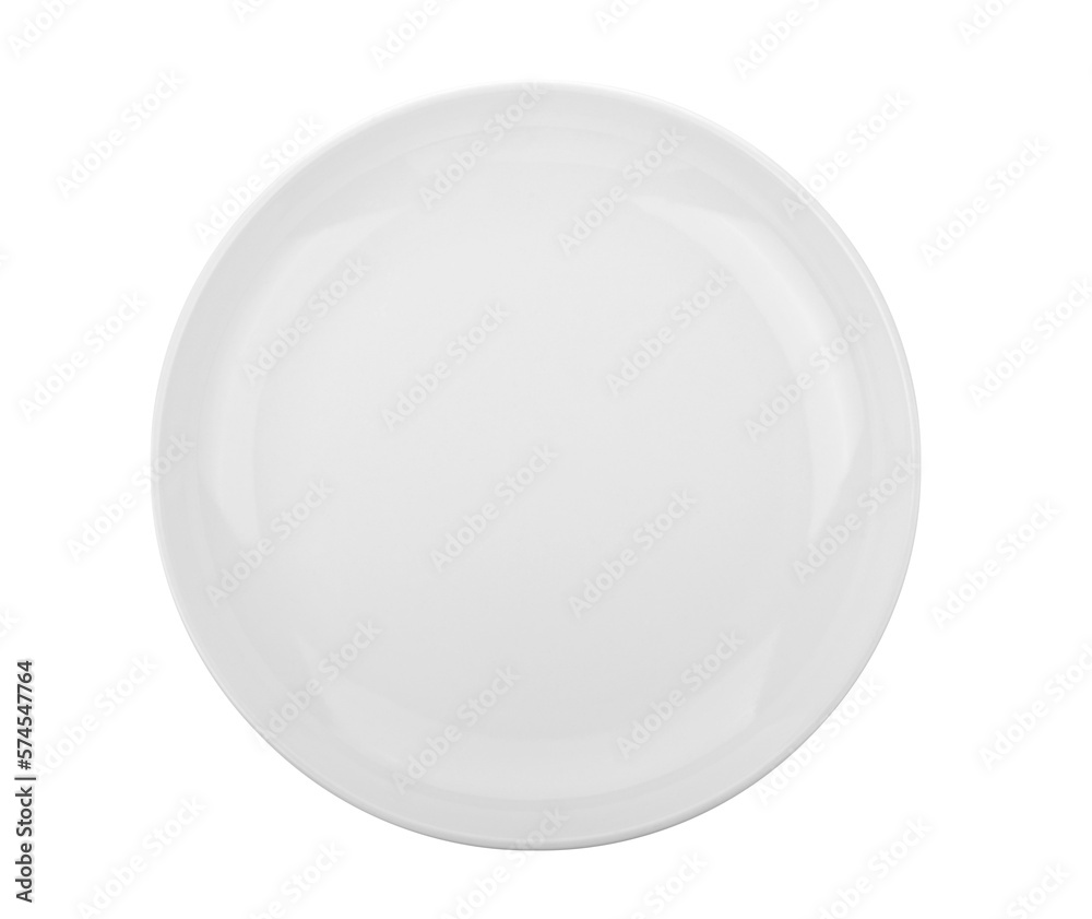 Plate. White plate on transparent png Plate. White plate on transparent png
