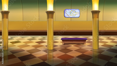 Subway station illustration
