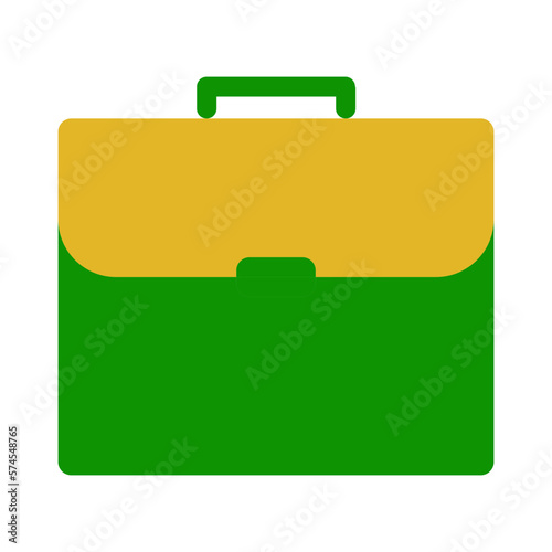 BRIEFCASE simple flat design vector icon