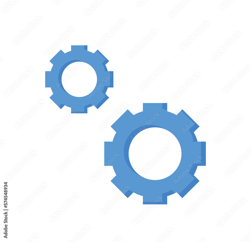 cogwheel cartoon icon isolated vector illustration cogwheel cartoon icon isolated vector illustration