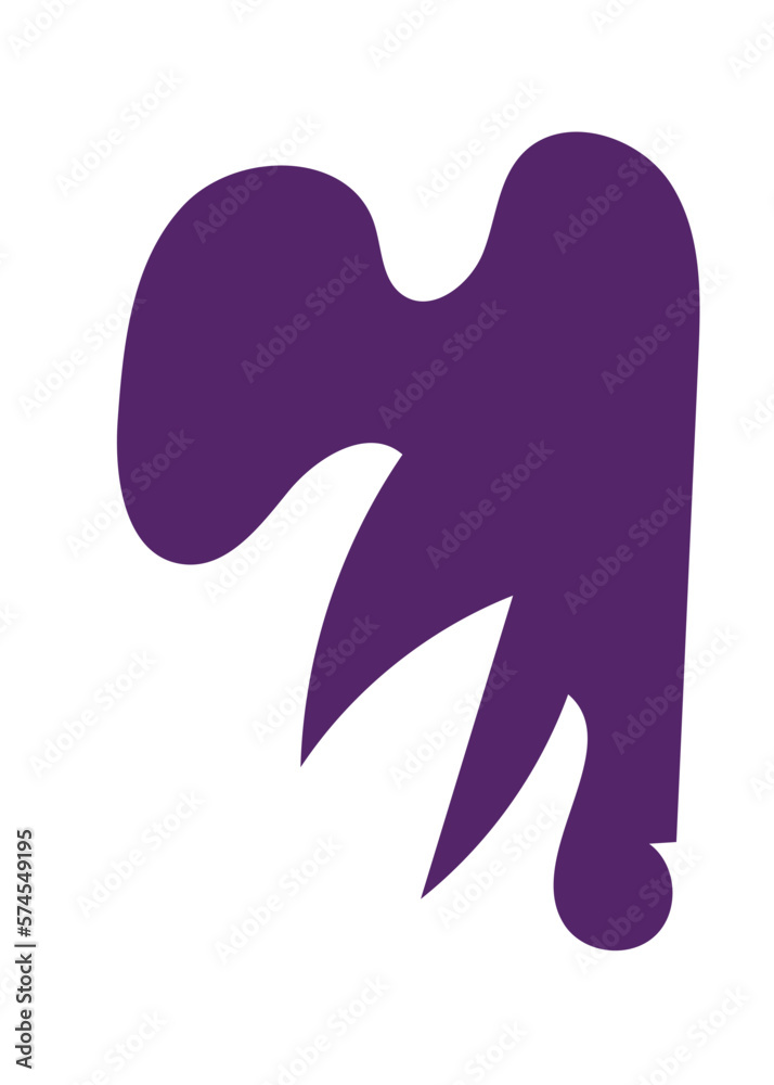 Purple Abstract Shapes Decor Purple Abstract Shapes Decor