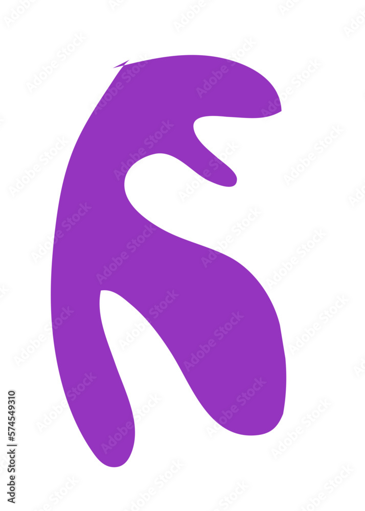 Obraz premium Purple Abstract Shapes Decor 