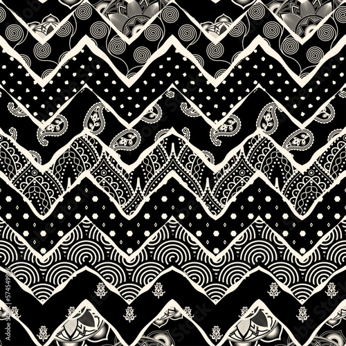 Patchwork textile pattern. Seamless quilting design background.