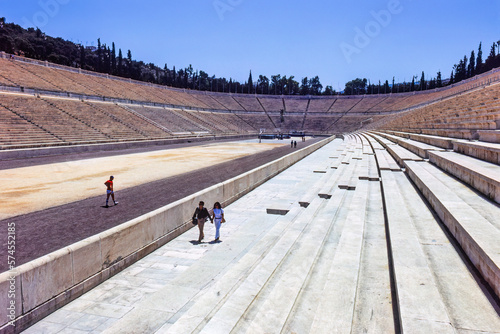 Panathenaic Stadium an old Olympic arena in Athen, Greece photo