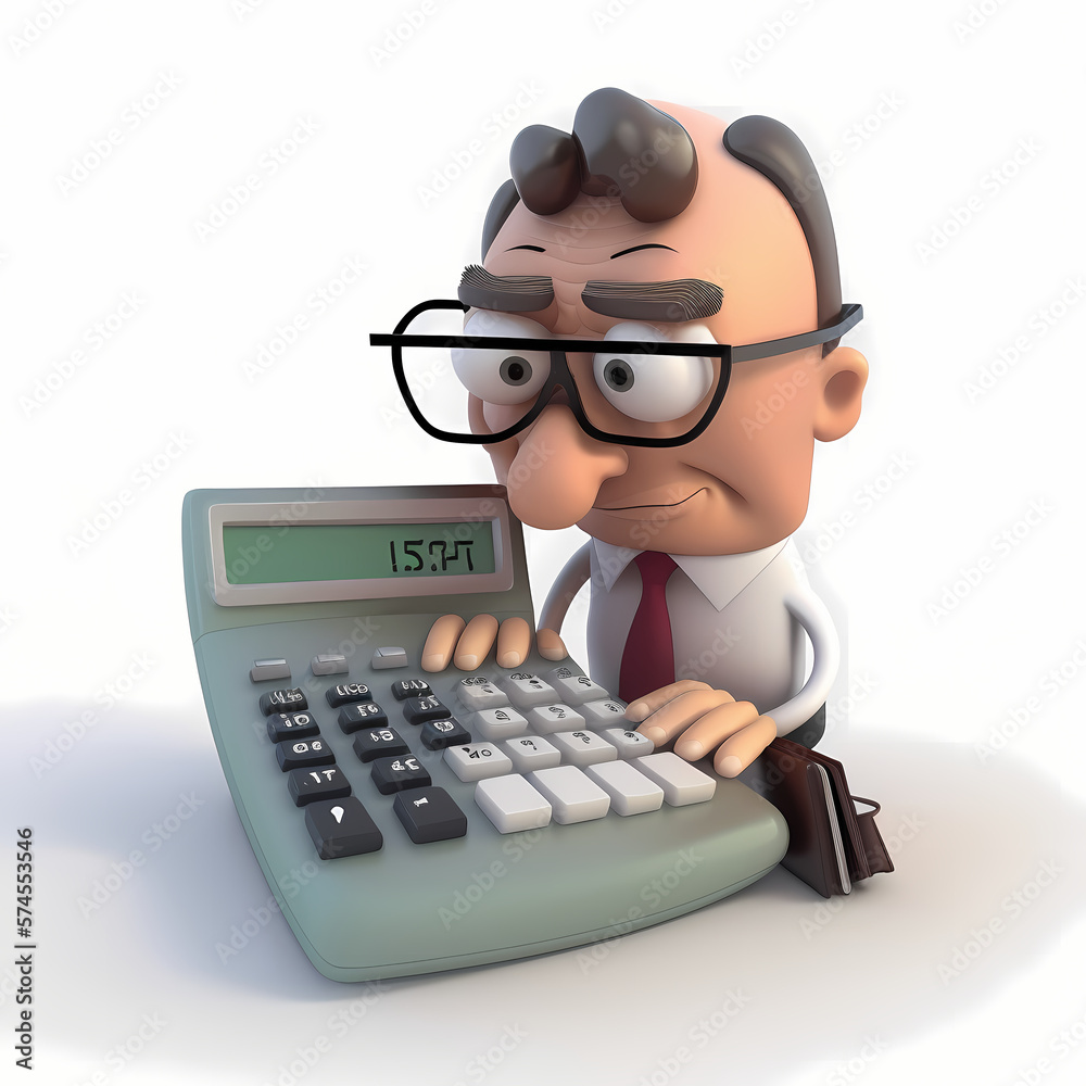 Accountant Illustration. Generative AI Accountant Illustration. Generative AI