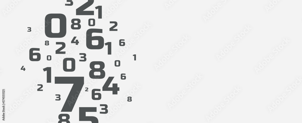 abstract background with numbers	