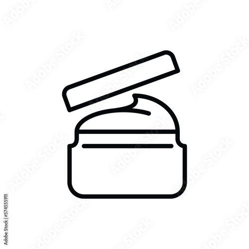 Spa treatment: body scrub, body cream thin line icon. Anti cellulite treatment. Modern vector illustration for beauty shop.