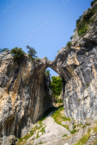 Cares trail - ruta del Cares - in Picos de Europa  Asturias  Spain