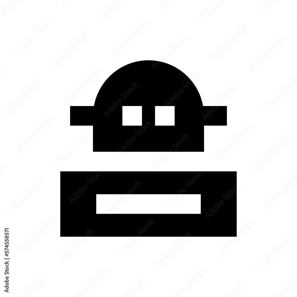 robotic glyph icon robotic glyph icon
