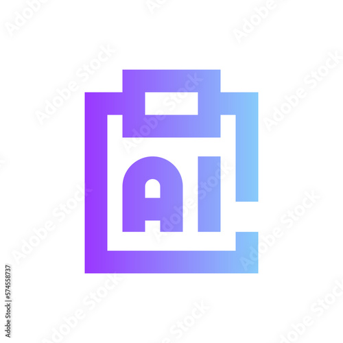 clipboard gradient icon