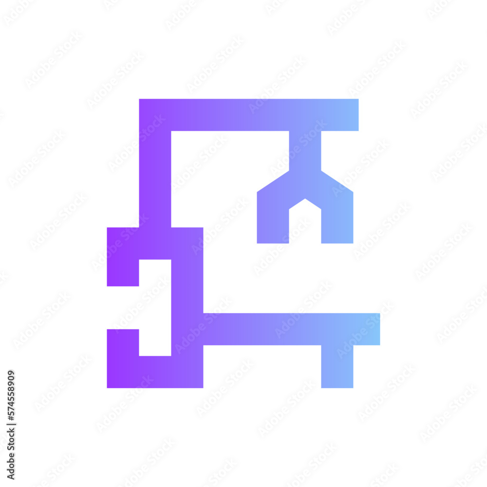 machine gradient icon machine gradient icon