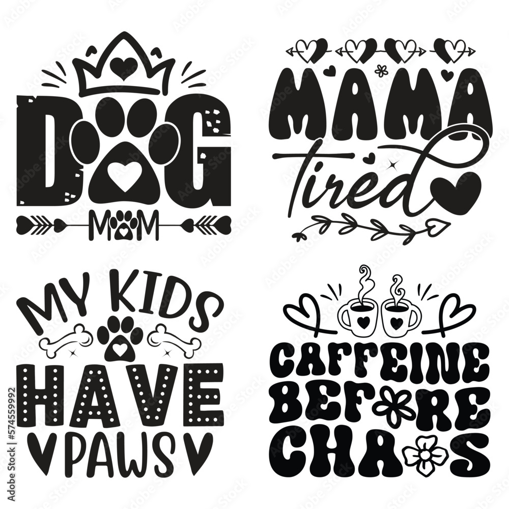 Mom SVG And T-shirt Design Bundle, Mom Mama Mummy SVG Quotes Design t shirt Bundle, Vector EPS Editable Files, can you download this Design Bundle.