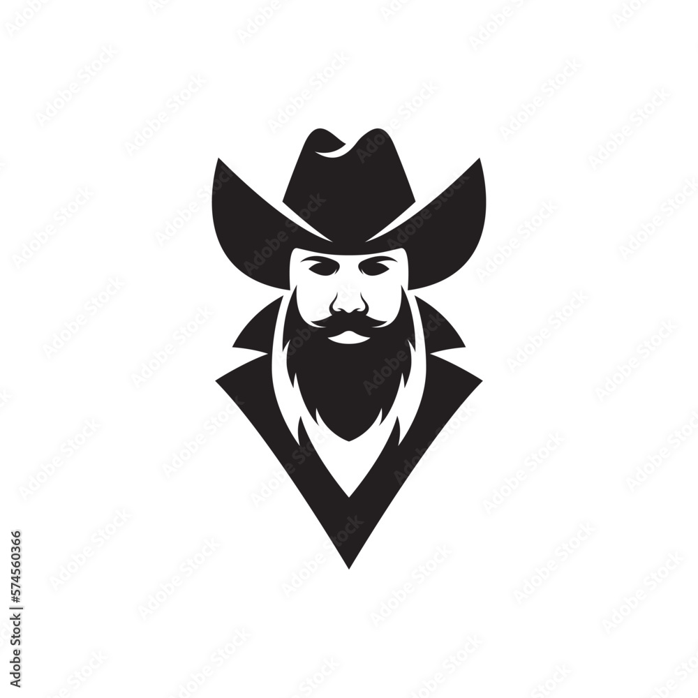 Fototapeta premium Cowboy logo images