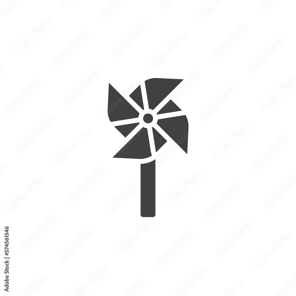 Pinwheel vector icon Pinwheel vector icon