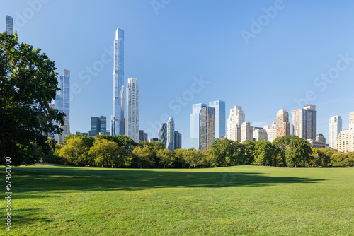 Manhattan skyscrapers and Central Park © karandaev