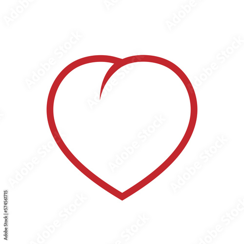 Simple icon of heart