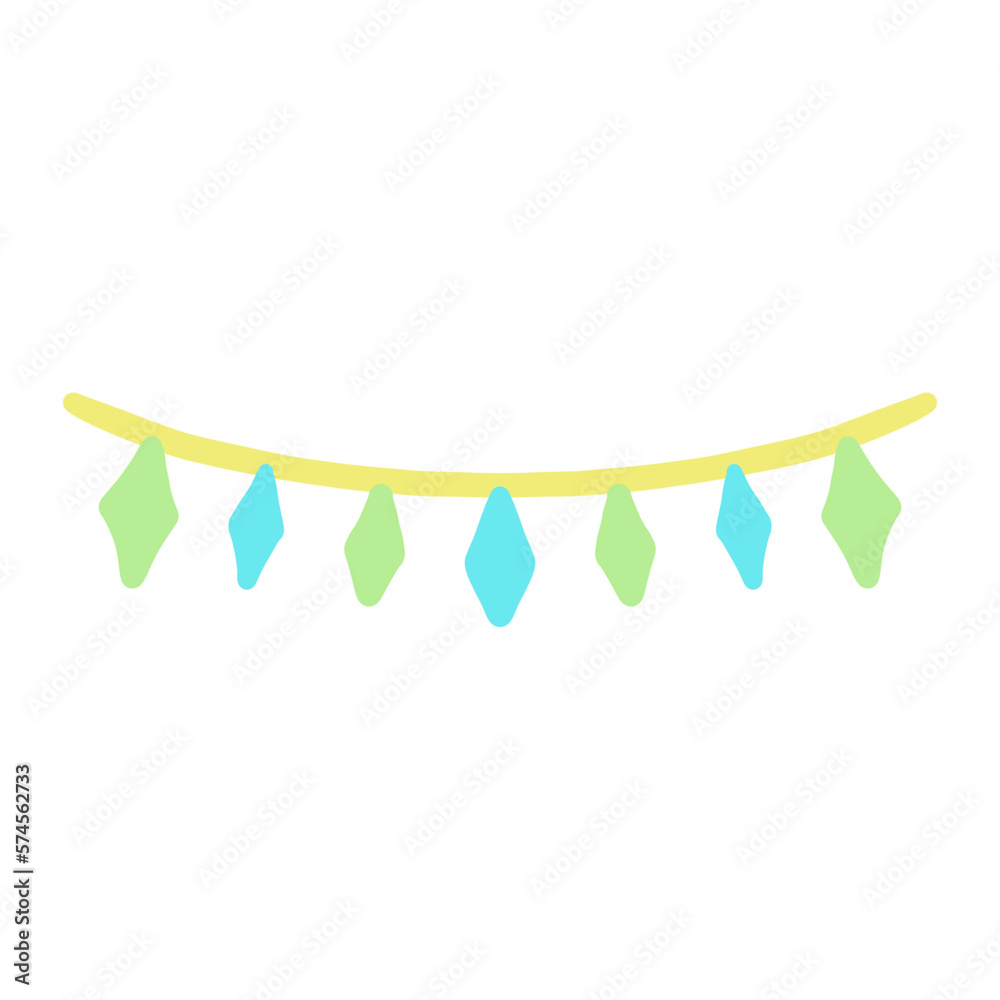 Obraz premium Cute Party Flag