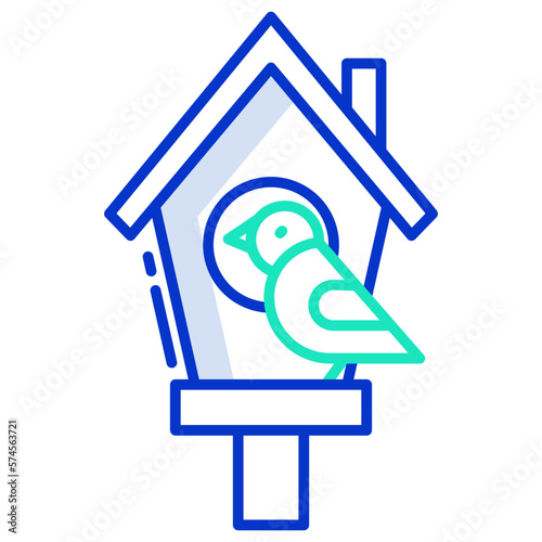 Bird house icon