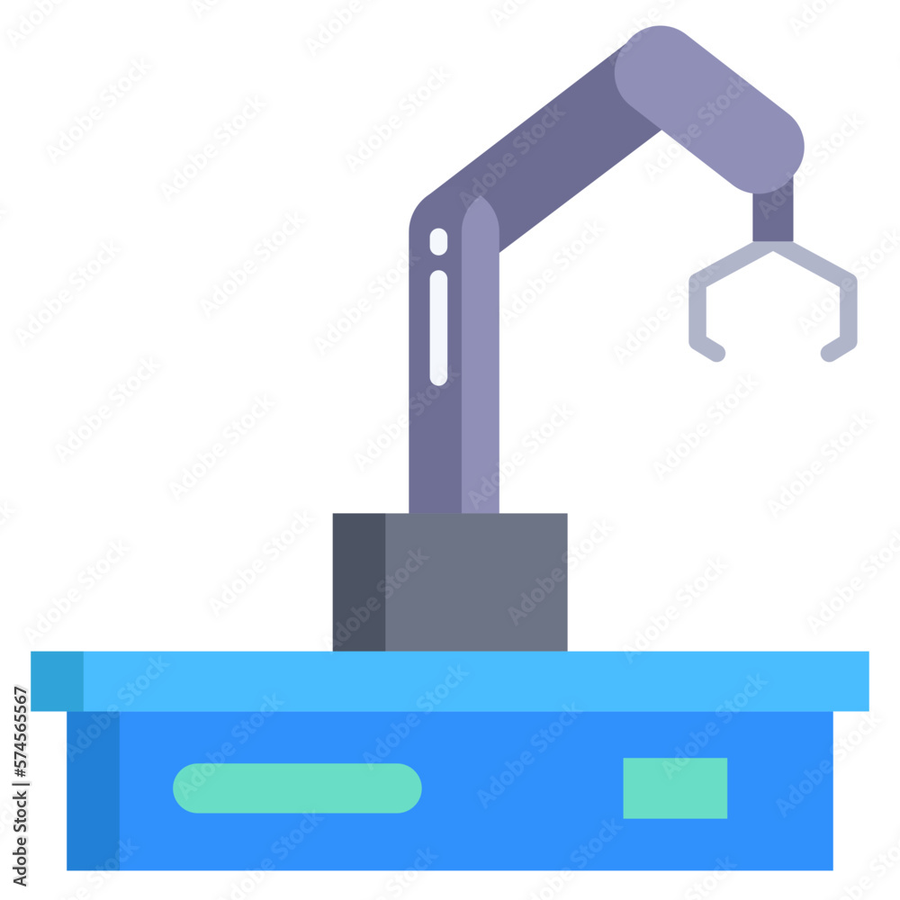 Obraz premium manufacturing Robot icon