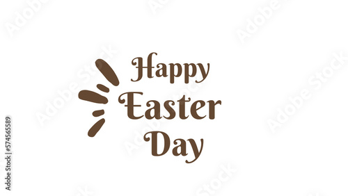 happy easter day wish image with simple white background