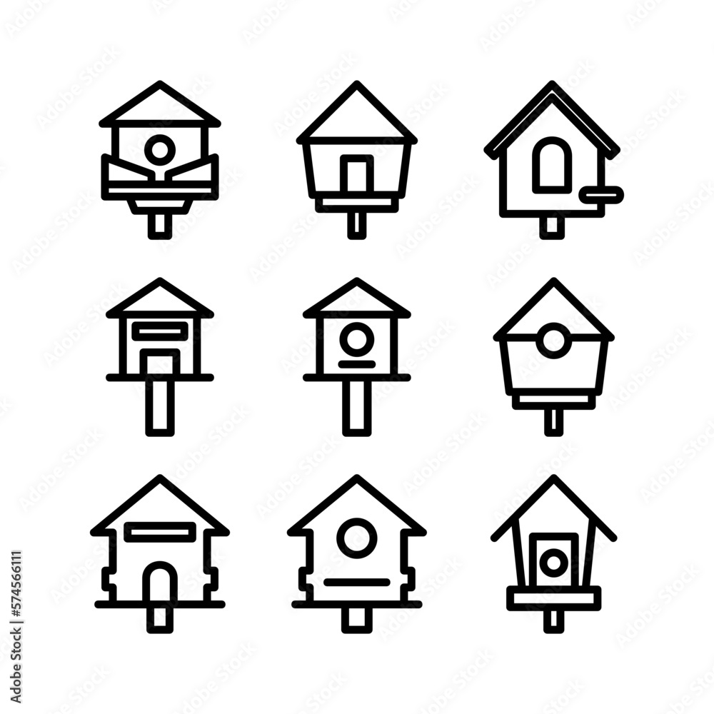 birdhouse icon or logo isolated sign symbol vector illustration - high quality black style vector icons
