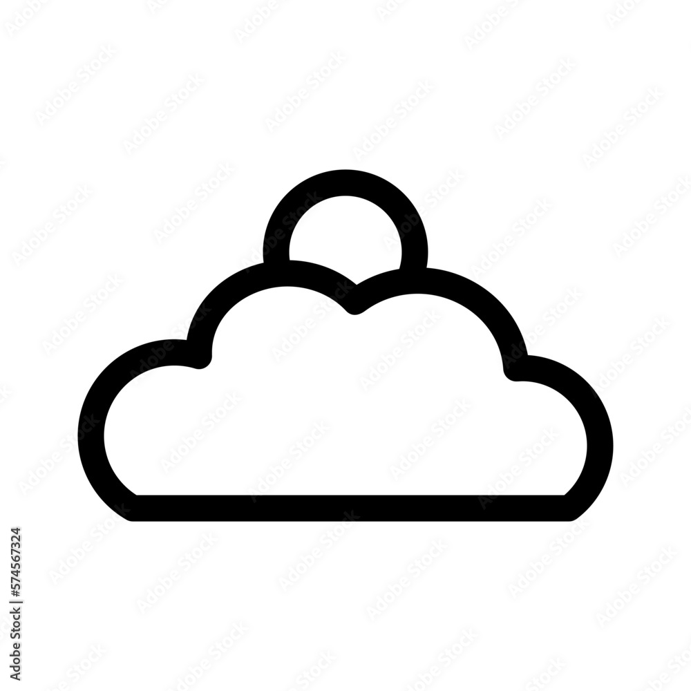 cloud icon or logo isolated sign symbol vector illustration - high quality black style vector icons
