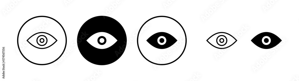 Eye icon vector illustration. Eye sign and symbol. Look and Vision icon. Eye icon vector illustration. Eye sign and symbol. Look and Vision icon.